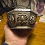 Unique item: Vintage Trinket Box Octagon Ornate Silver Plated Metal Red Satin-Like Lining Image 7