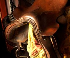 Leather saddle