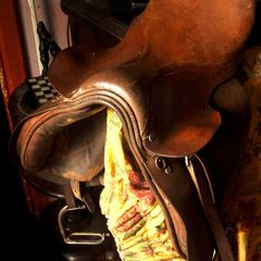 Leather saddle