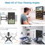 TV Wall Bracket for 13-42 inch TVs, Swivels Tilts TV mount for Flat & Curved TV Image 6
