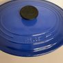 Vintage Le Creuset Cast Iron Oval Casserole Dish Size 29 4.7 Litre - Dark Blue Navy Dutch Oven Pot Image 2