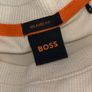 BOSS Cotton-blend T-shirt with Bubble-Jacquard Structure Medium Cream Image 6