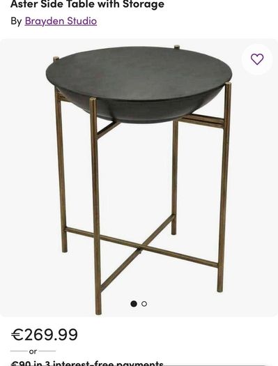 Side table with storage