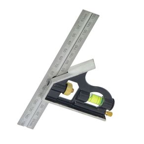 150mm Try Square Set Precise Stainless Steel Measuring Tool Combination Square Right Angle Workshop Carpenter Angle Level Ruler