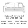 Finline Hudson High Back Sofa bed pristine condition Image 6