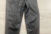 girls leggins faux leather biker style