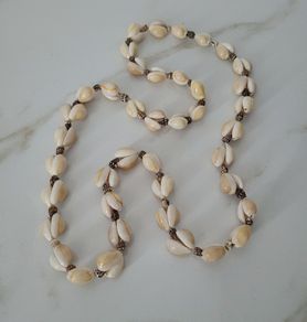 Vintage cowrie shell necklace