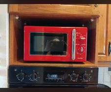 Red kitchen appliance bundle