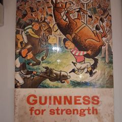 Original Guinness Advertising Show Card.