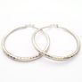 925 Sterling Silver Large Hoop Earrings Image 3