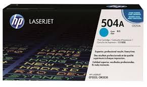 HP 504A Cyan LaserJet Toner Cartridge CE251A
