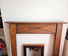 Antique Oak  Mantlepiece