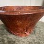 Large Antique Wood Turned Bowl Image 4