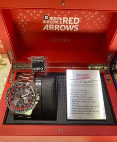 Citizen watch red arrows eco drive solar powered LIMITED EDITION