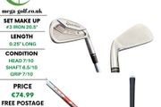 Taylormade P770 2017 #3 Iron 20.5 Degree / N.S Pro Tour 105 Regular