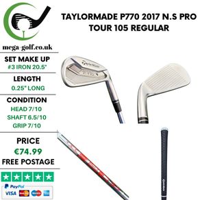 Taylormade P770 2017 #3 Iron 20.5 Degree / N.S Pro Tour 105 Regular