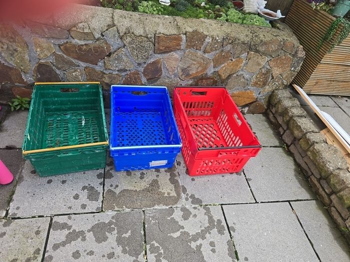 plastic crates