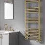 Brand new --Ottone Brushed Brass Towel Radiator Image 2