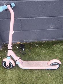 pink ninebot escooter with charger