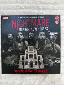 Ideal Nightmare Horror Adventures Welcome to Crafton Mansion Board Game Damaged Box Please see photos