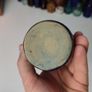 271 - Vintage 1950s Cobalt Blue Glazed Stoneware Decorative Collectible Display Furniture Cream Bottle Image 4