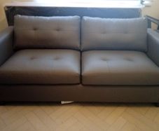 New Leather Grey 3 Seater Sofa