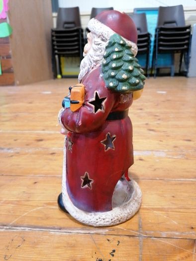 Christmas Santa Victorian Style Ceramic Tea Light holder