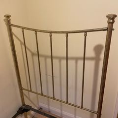 Victorian single brass bed