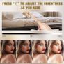 Hollywood Vanity Mirror with Type-C and USB Output Port Lighted Cosmetic Mirror with Lights & 15 Bulbs 3 Lighting Modes Tabletop and Wall Mounted Image 4