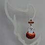 Cute Enamel Ghost in Jack O' Lantern Pumpkin Earrings Image 9