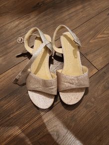 Ladies Sandals glittery silver and pink. Size 6 Next