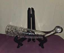 Vintage USSR Crystal Drinking Horn