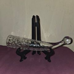 Vintage USSR Crystal Drinking Horn