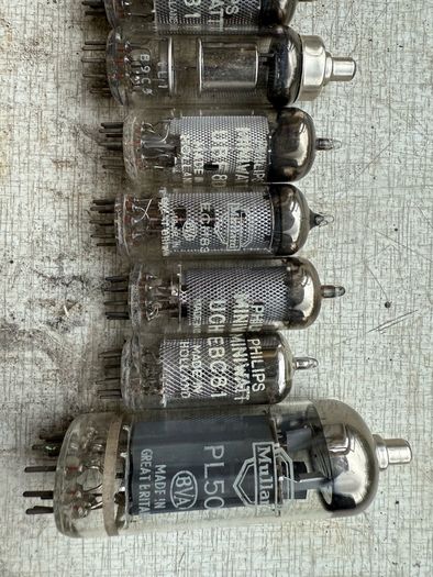 Large Lot of Vintage Radio & Audio Valves, Vacuum Tubes