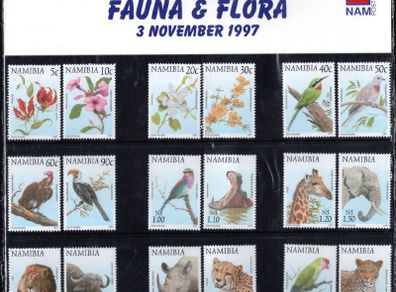 1997 Namibia Fauna & Flora Definitive Stamps Mint Never Hinged (MNH) Presentation Pack