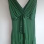 Vintage Ted Baker London 100% Silk Dress - Size 8/10, Emerald Green Image 3