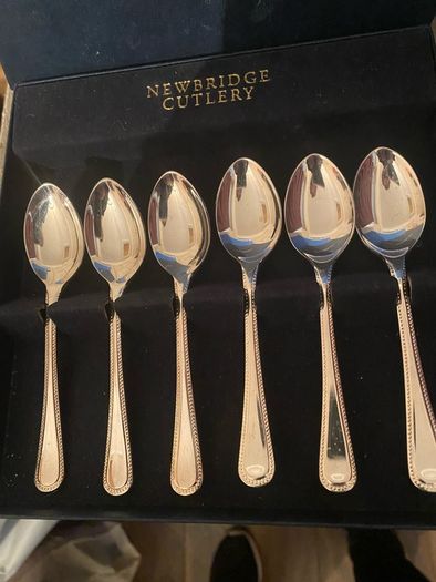 Sterling Silver spoons. NewBridge beaded selection. Antiques