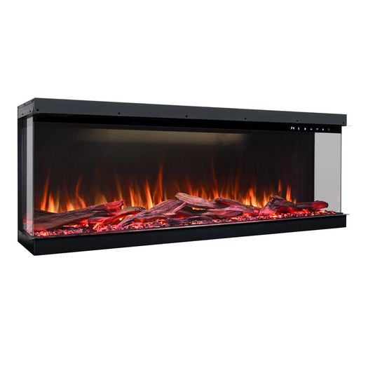 NEW Electric Fireplace Inserts, Recessed and Wall Mounted Fireplace Heater, Linear Fireplace/Thermostat, Remote & Touch Screen, Multicolor Flame, Timer,