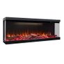 NEW Electric Fireplace Inserts, Recessed and Wall Mounted Fireplace Heater, Linear Fireplace/Thermostat, Remote & Touch Screen, Multicolor Flame, Timer, Image 3