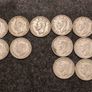 26 British Sixpence Coins 1938 to 1951  Silver & Vintage Coin Collection Image 5