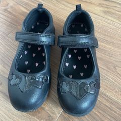 Girls black shoes school