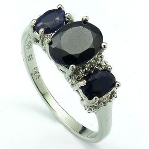 Stunning Sapphire & Diamond Engagement Anniversary Graduation Ring.