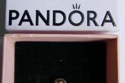 PANDORA Sterling Silver 925 February Purple Eternity Circle Ring size O - 2,2g
