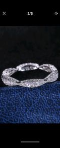 1pc glamorous cubic zirconia decor ring size 7