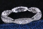 1pc glamorous cubic zirconia decor ring size 7