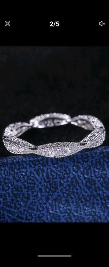 1pc glamorous cubic zirconia decor ring size 7