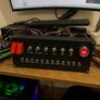 Flight Simulator Cockpit Setup Yoke, Rudder Pedals, Dual Screens & Custom Switch Panel Image 2