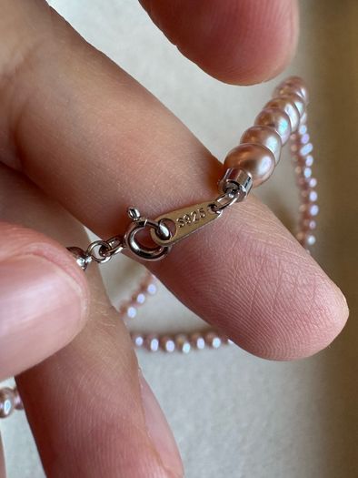 Real freshwater pearl necklace
