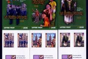 2003 Ireland St Patrick's Day (41c St. Patrick, 50c Cathedral &amp; 57c Parade) self-adhesive Commemorative Stamp Booklet Mint Never Hinged (MNH). Hibernian HB107&amp;HB108&amp;HB109.