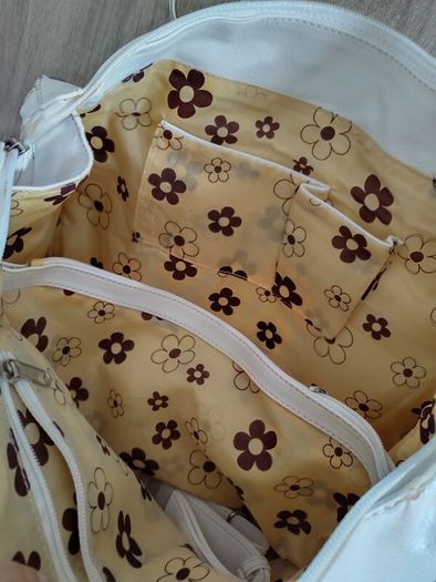 white big bag with studs